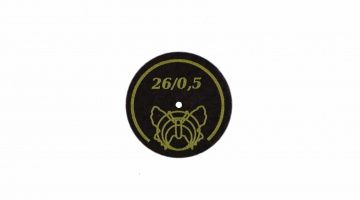 Ref. DISQHQ26_05_(L12-L50) Disque HQ jaune  26 x 0,5 mm x12 ou X50 pices