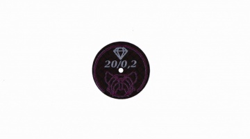 Ref. DISQHQC20_02_(L5-L12) Disque HQ violet � 20 x 0,2 mm (diamant� pour c�ramique) x5 ou X12 pi�ces